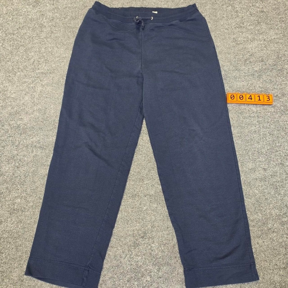 Lee Sport Navy Blue Cotton & Polyester Sweatpants Size M.